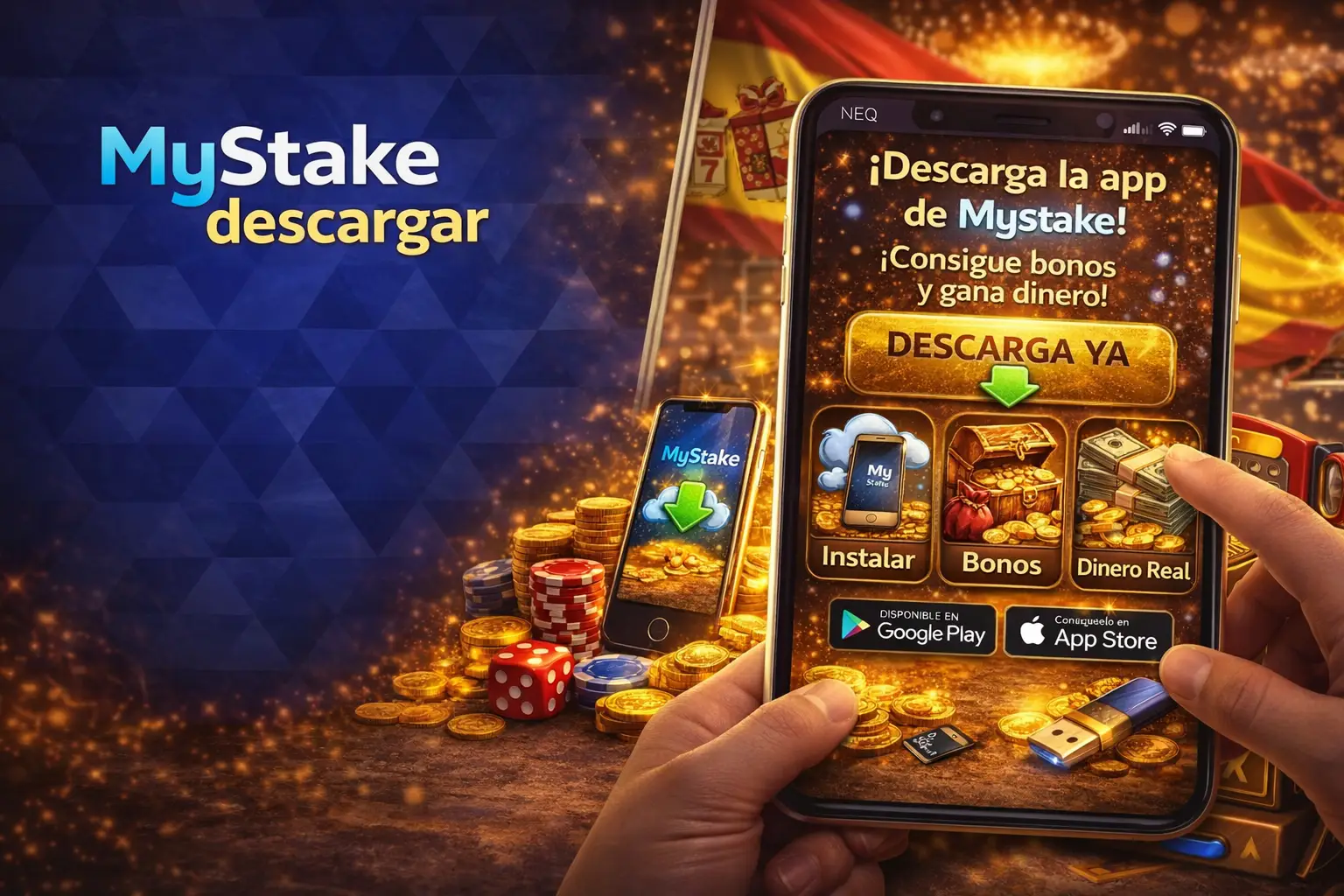 Cómo descargar e instalar la Mystake App